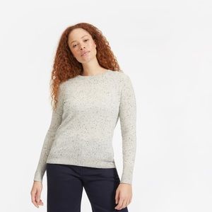 Everlane cashmere crew in frost donegal